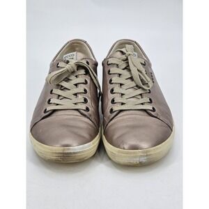 Ecco Women's Soft 7 Sneaker Size 41 Extra Width‎ Metallic Pink  Golf Shoes
